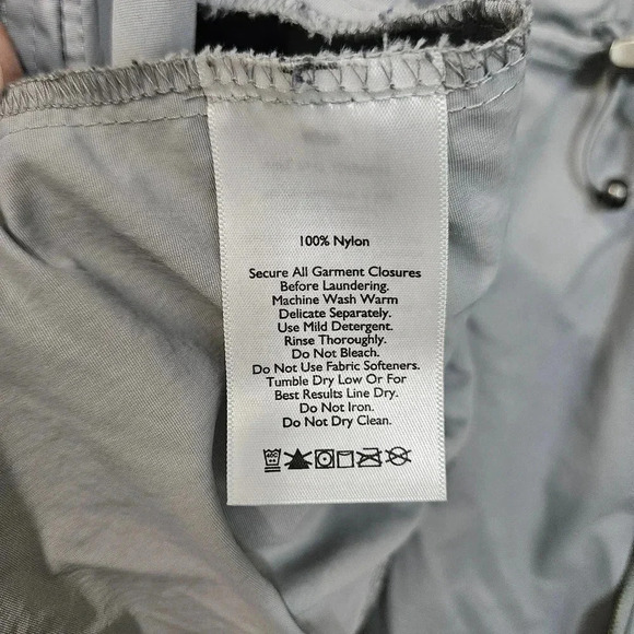 Eddie Bauer Atlas Lightweight Nylon Rain Jacket-Gray-Womens XXL - Picture 9 of 9